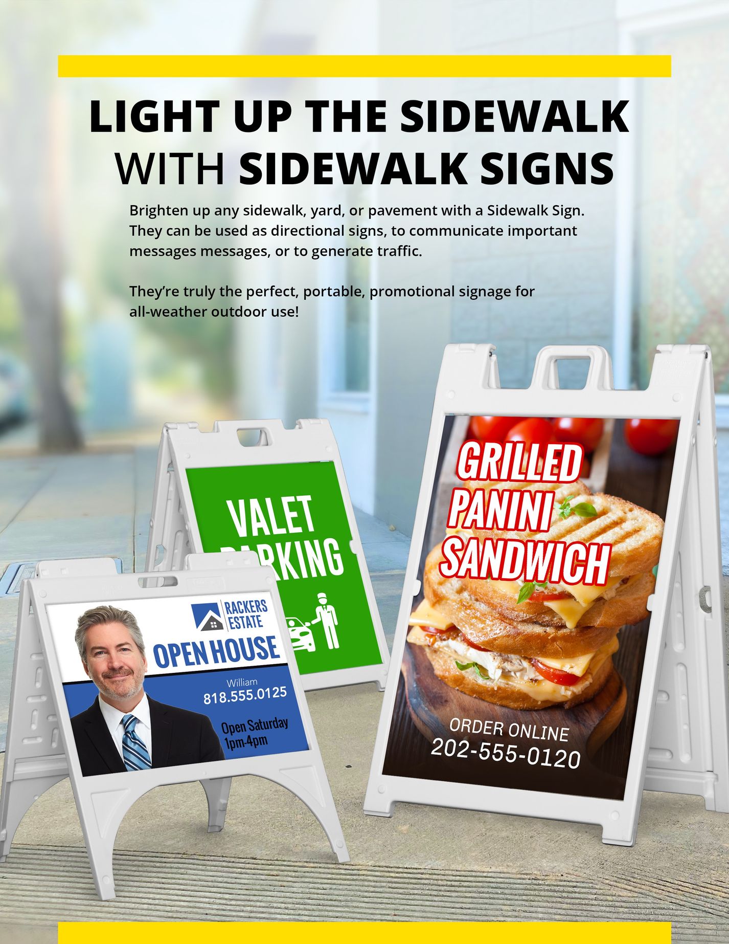 A-Frame signs offered by Catdi Printing