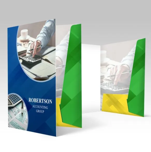 Introducing 9 x 12 Glue-Press Pocket Folders: The Perfect Solution for Organized and Professional Presentation